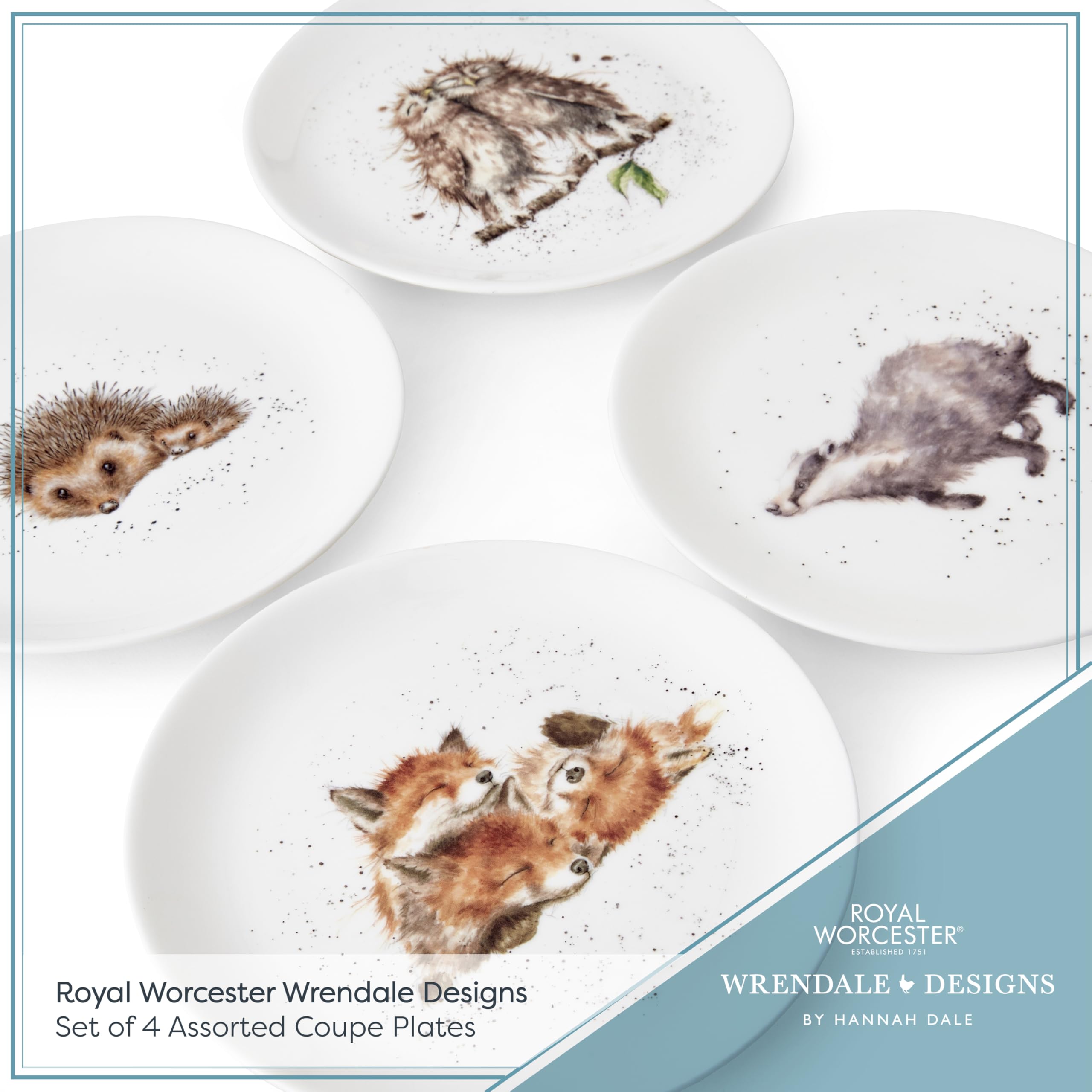 Wrendale Designs Royal Worcester Ceramic Plate in Two Sizes